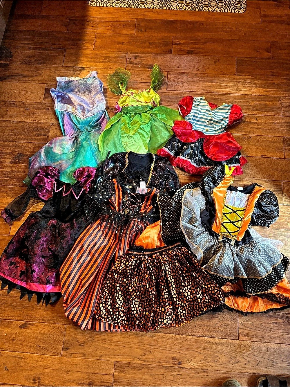 Disney Tinker Bell and Little Mermaid Halloween Costume Lot Girls Small